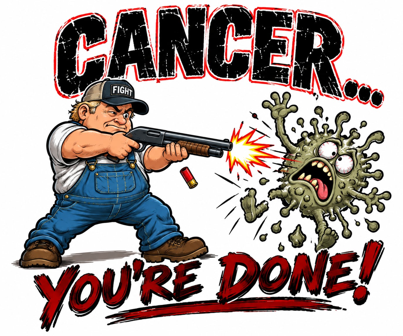 You're Done cancer-fighting graphic