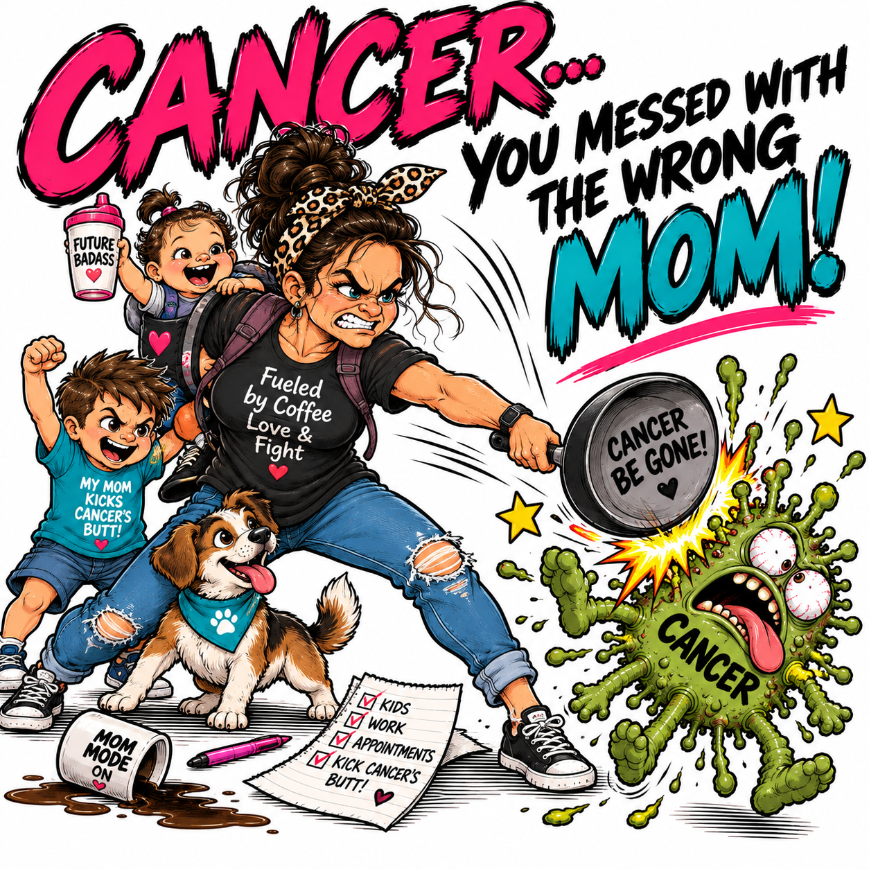 Wrong Mom cancer-fighting graphic